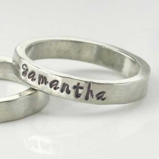Pewter Ring UK Size J 1 2 USA size 5 4mm wide